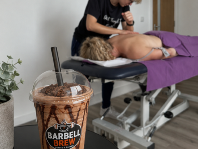 Massage and a protein shake or coffee in Wickford
